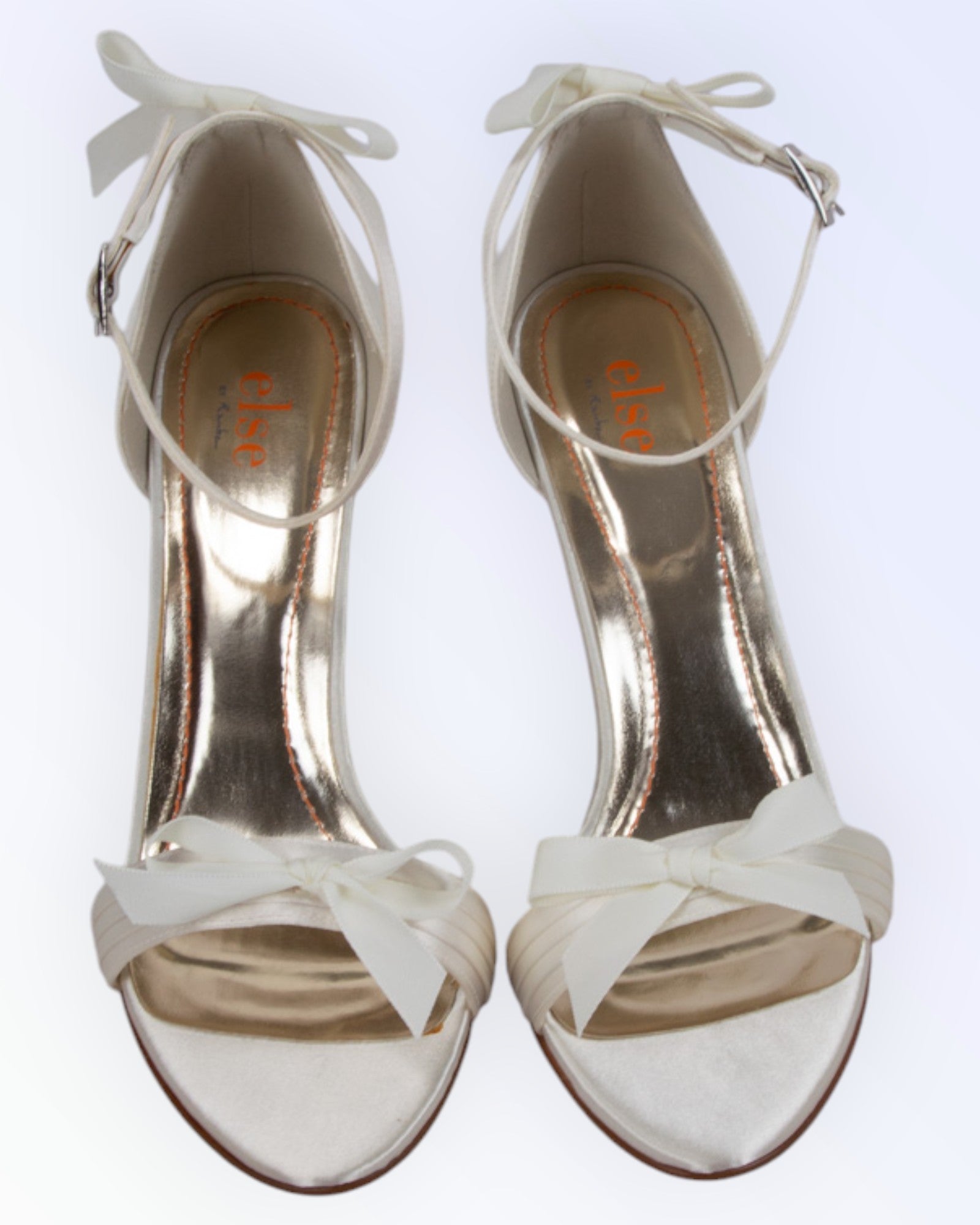 Else by Rainbow satin wedding shoes