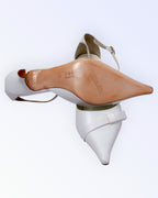 M. Fatima Silva white leather shoes