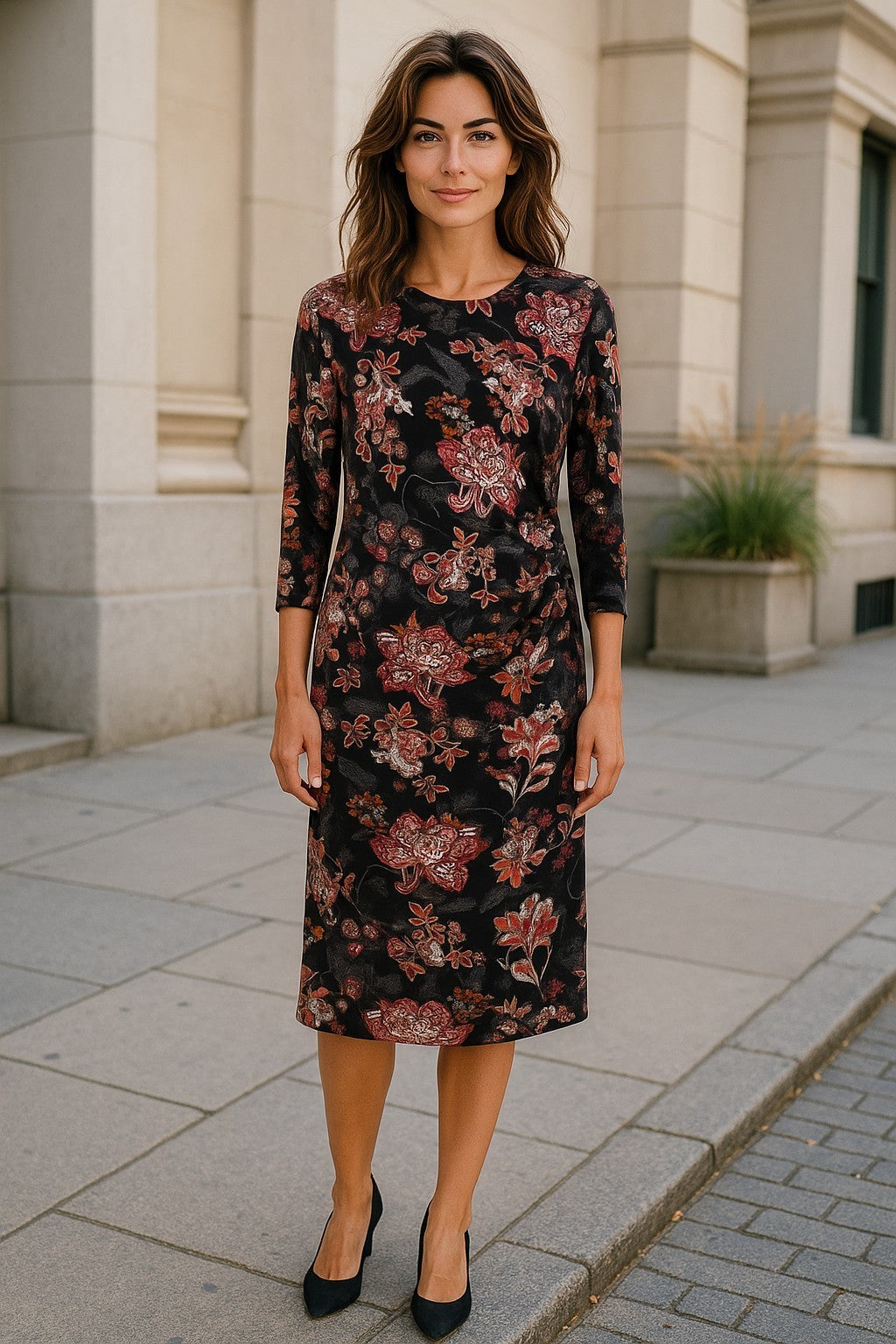 Brandtex Copenhagen colorful knit dress