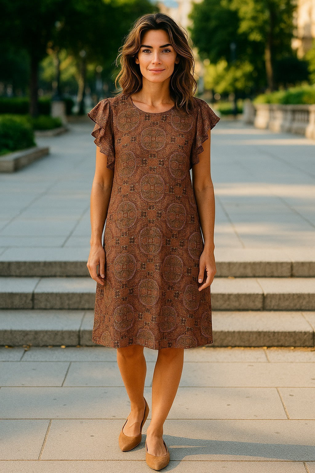 RoseBud ohut värikäs mekko