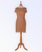 Short-sleeved lace dress