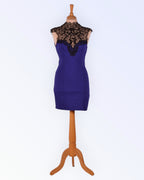 Lipsy lillast trikotaažist peokleit