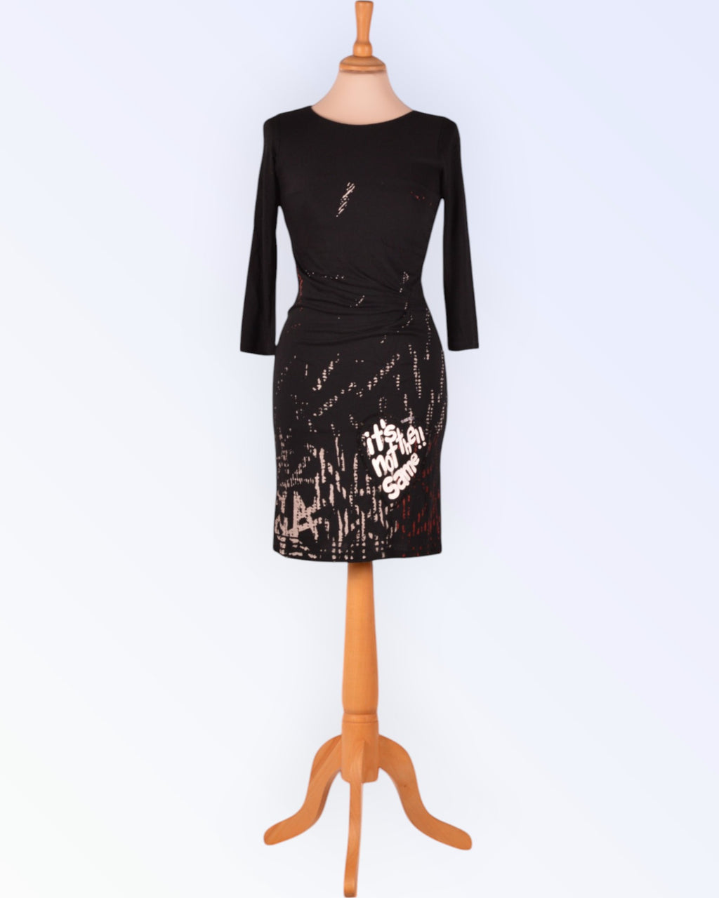 Desigual must trikotaažkleit