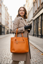 Carlo Pazolini kollane nahast käekott