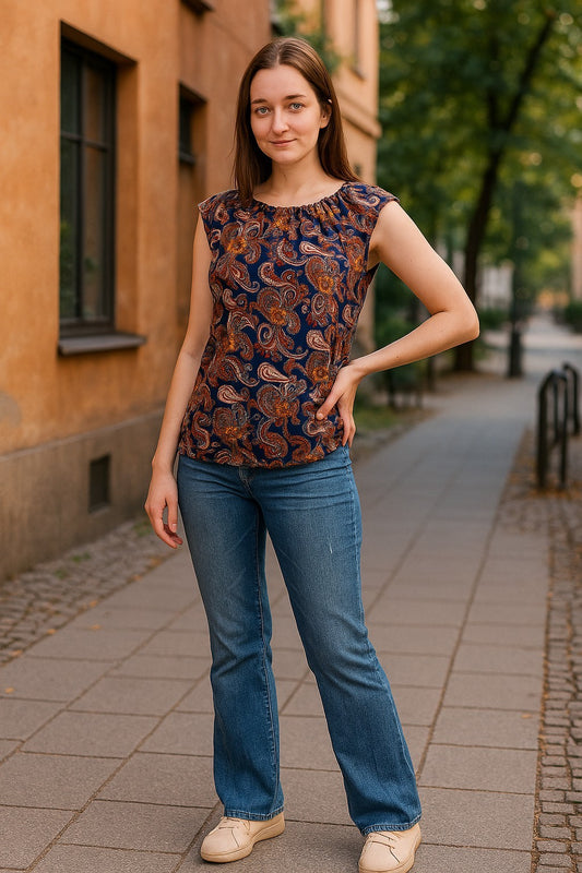 Park Lane paisley-patterned summer blouse