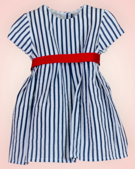 Striped children's dress