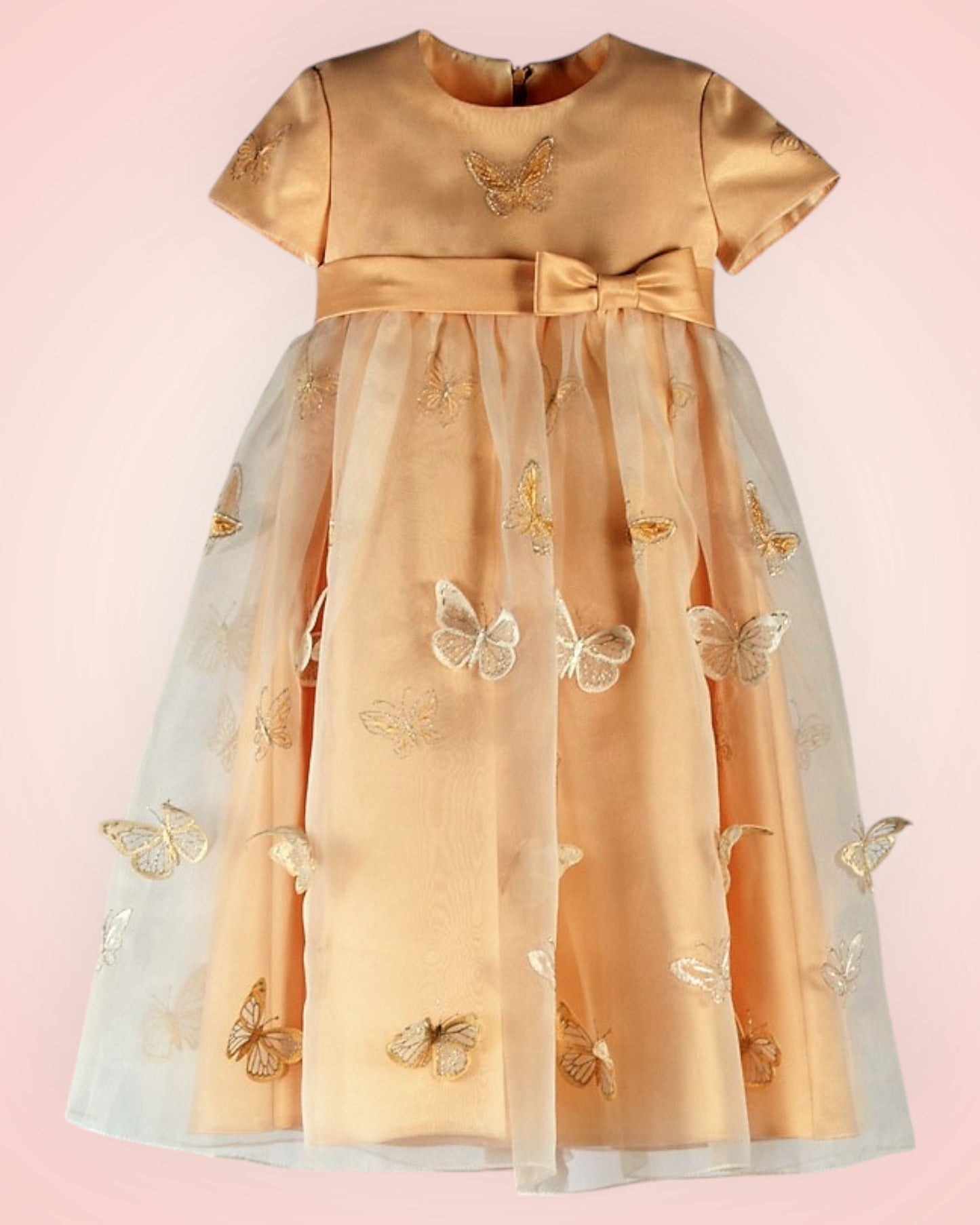 Festive children's dress with a fluffy skirt