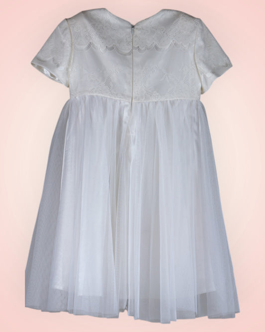 Festive children's dress with a fluffy tulle skirt