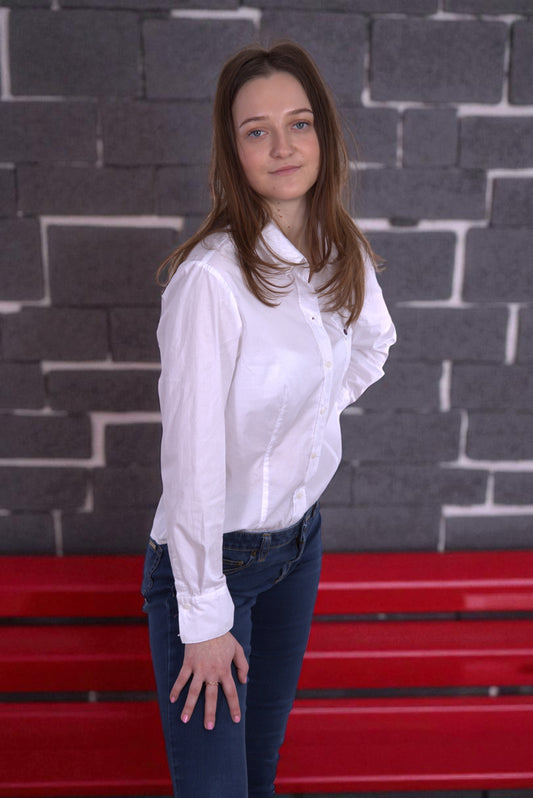 Hirsch white shirt blouse