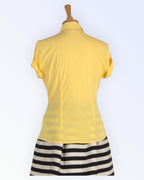 Lühikeste varrukatega kollane suvepluus