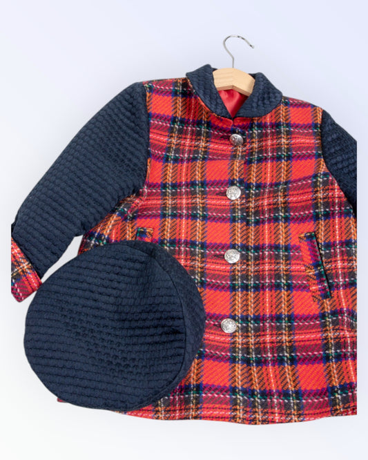 Little girl's coat and beret