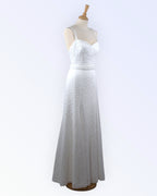 Off-white lace wedding dress