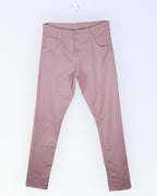 Naiste roosad liibuvalõikelised teksad