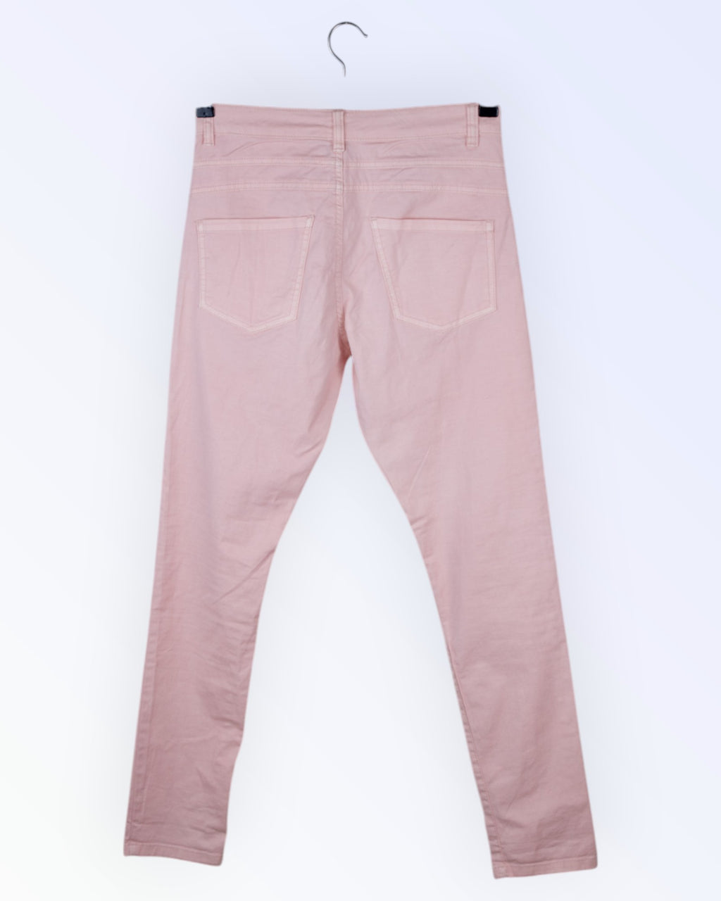 Naiste roosad liibuvalõikelised teksad