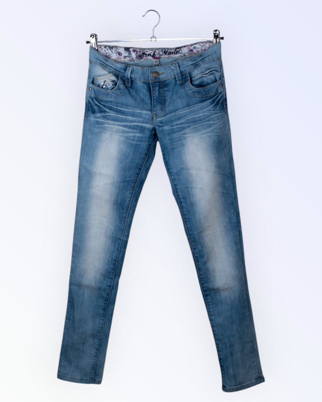 Fresh Made naiste helesinised teksad