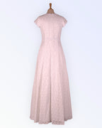White lace empire-cut wedding dress