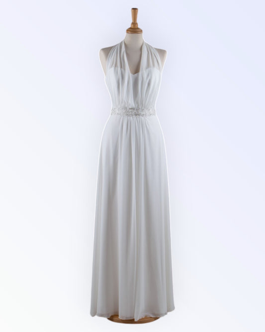 Chiffon wedding dress