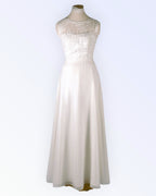 Off-white wedding dress