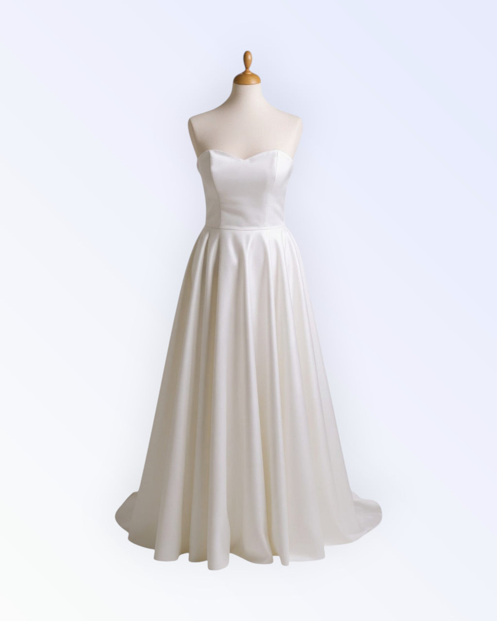 Satin wedding dress