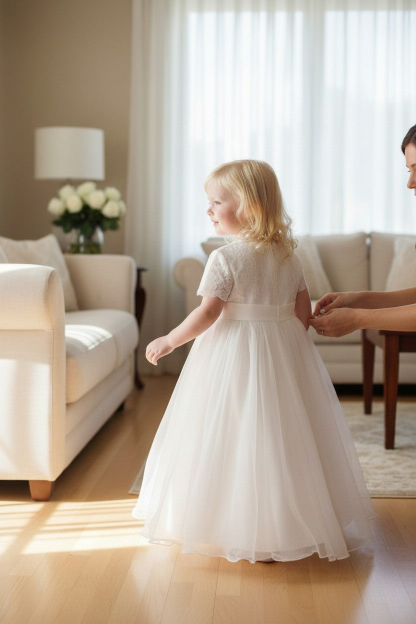 Formal dress with a fluffy skirt