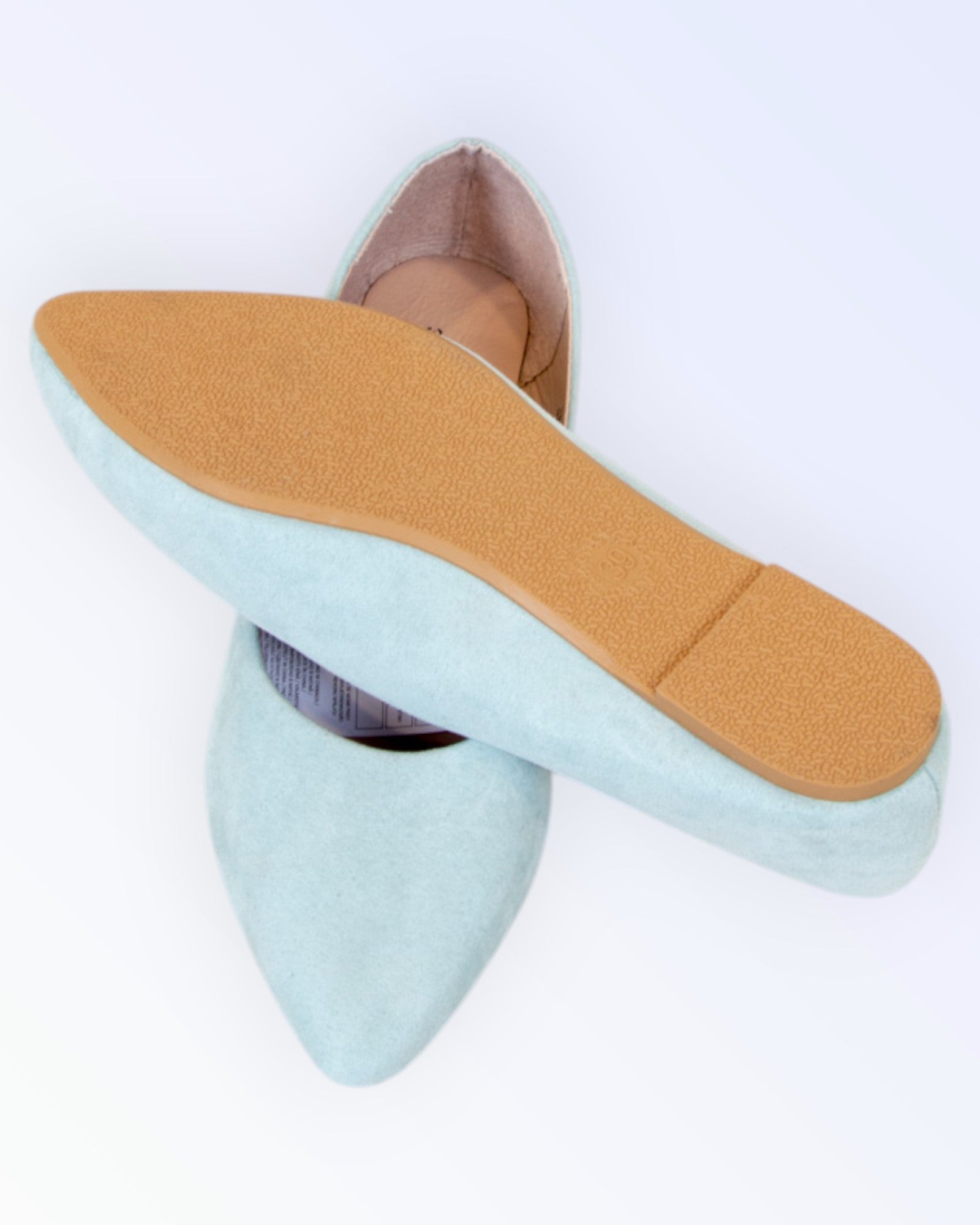 Sinsay light blue flat shoes
