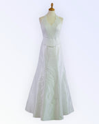 2-piece white wedding dress