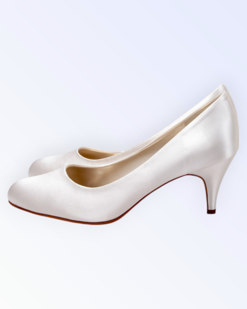 Rainbow satin wedding shoes