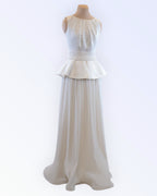 Peplum wedding dress