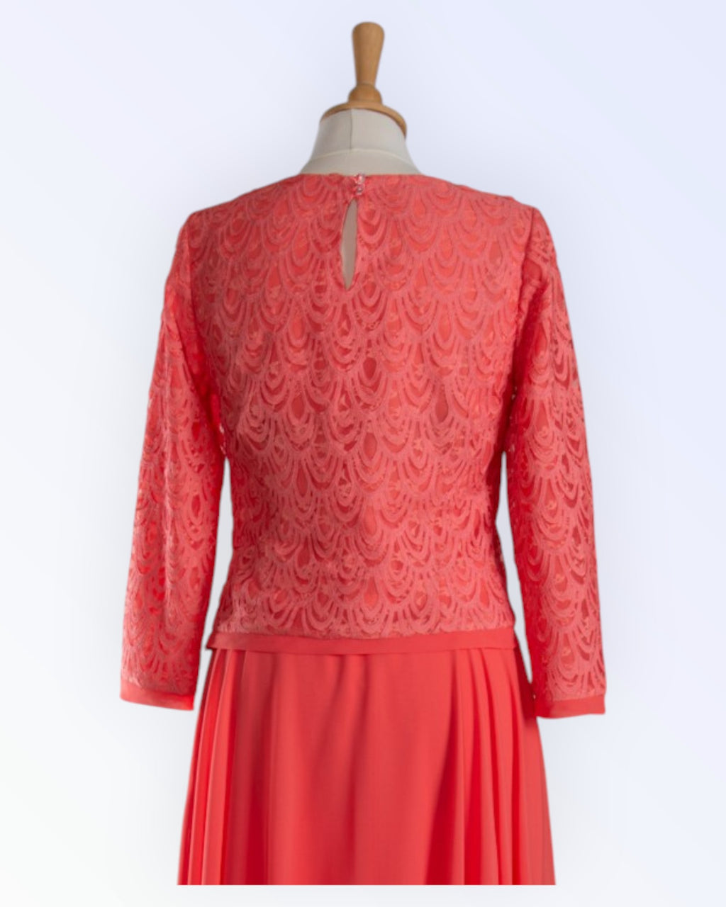 Coral pink party top