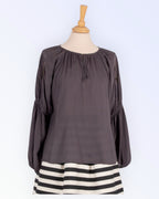 Denim Hunter avaralõikeline viskoospluus