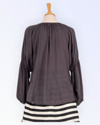 Denim Hunter avaralõikeline viskoospluus