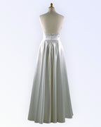 Satin wedding dress
