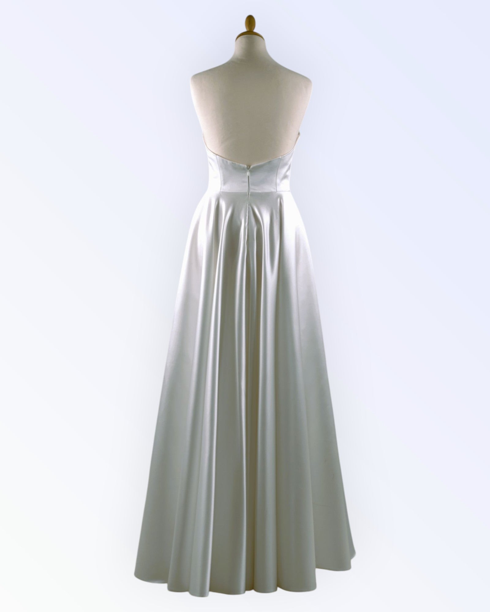 Satin wedding dress