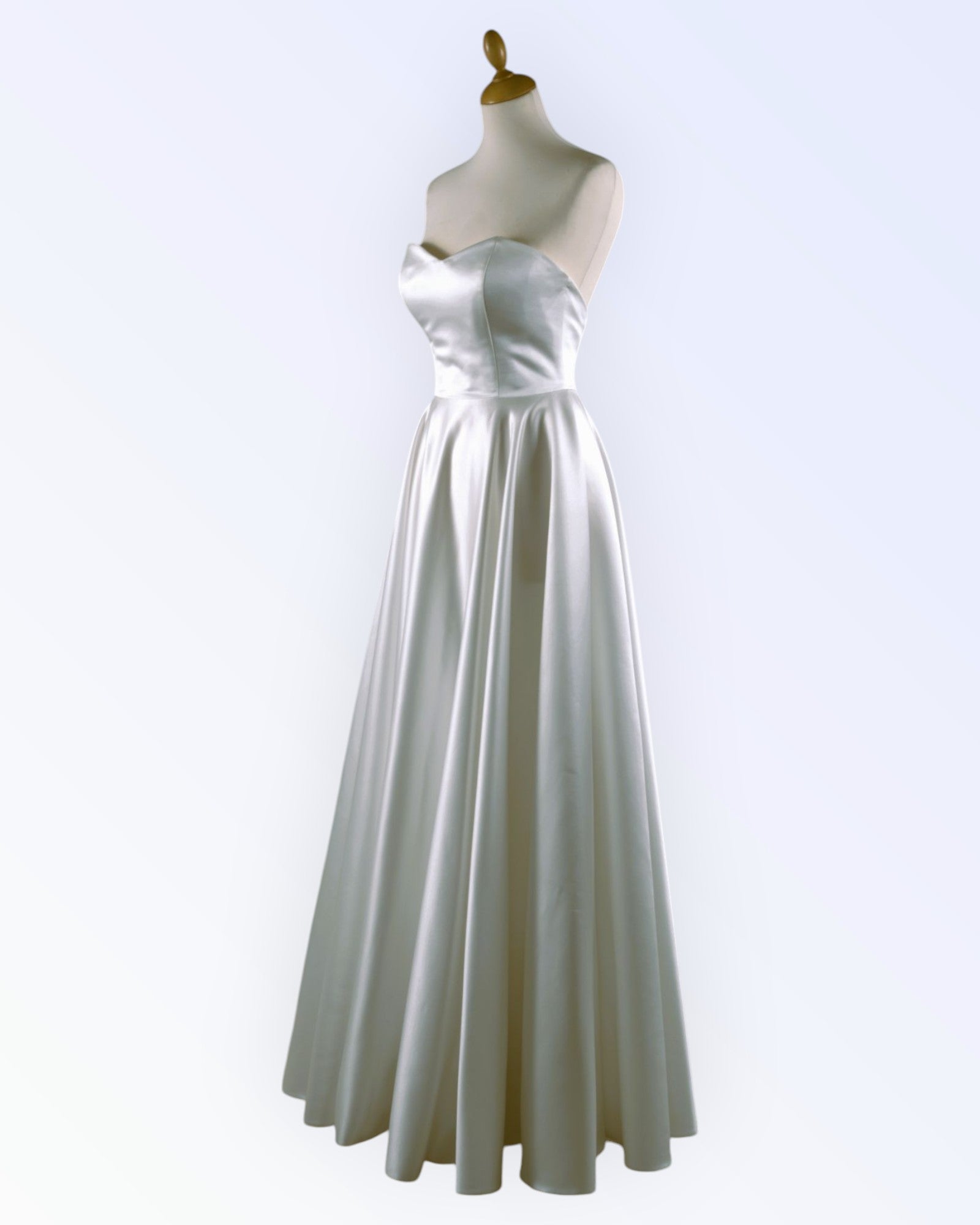 Satin wedding dress